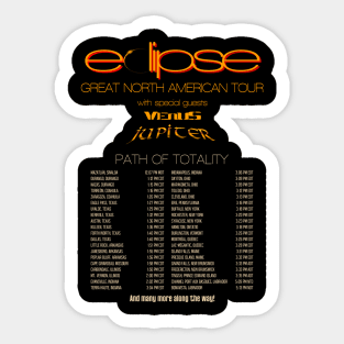 2024 Eclipse Tour Sticker